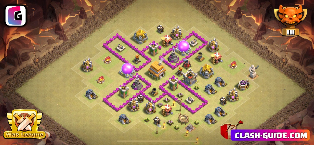 best base clash of clans town hall 6